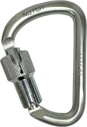 Notch Modified Steel D Carabiner - CE Certified (99565)