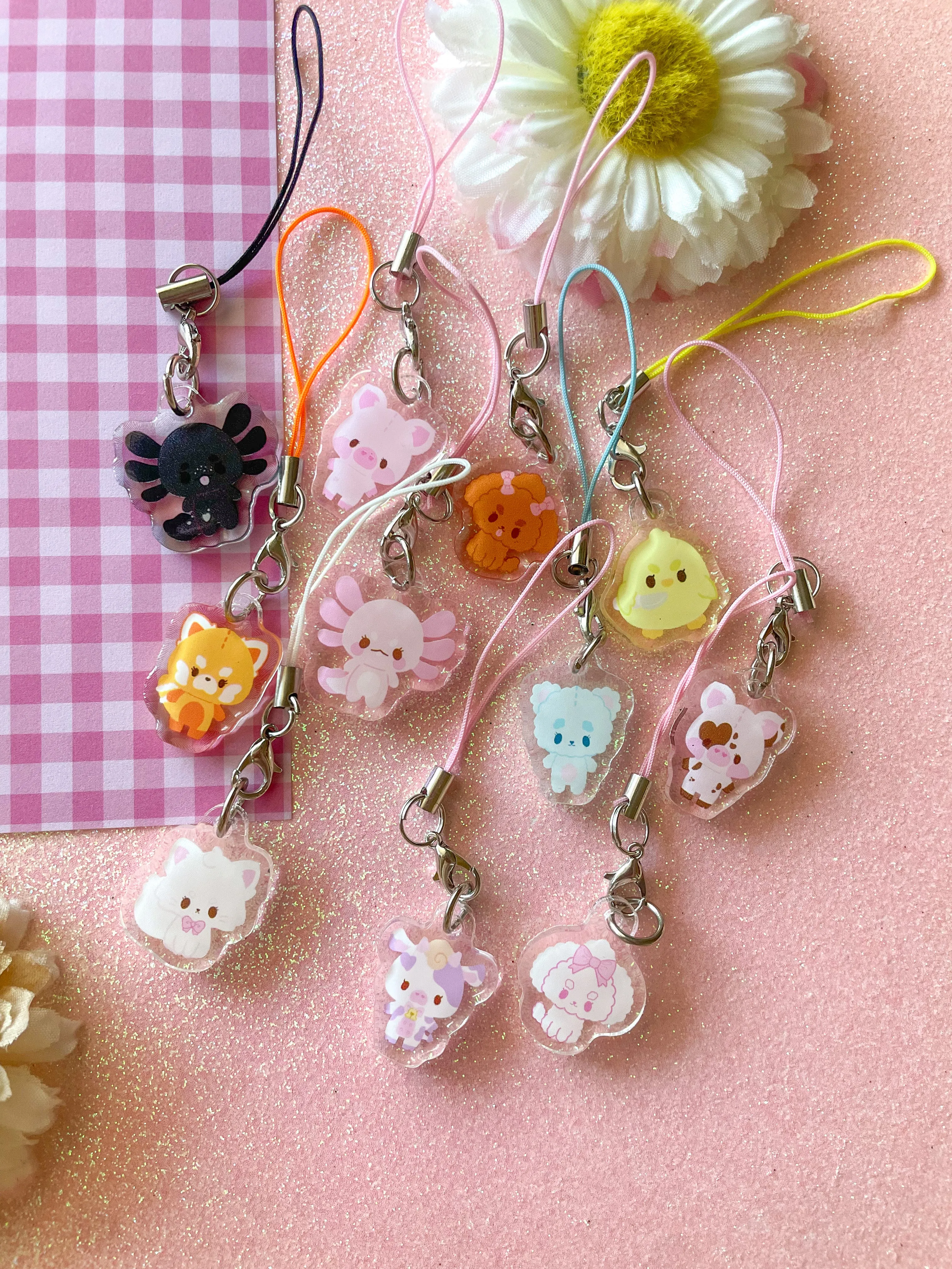 Nube the Blue Bear Phone Charm