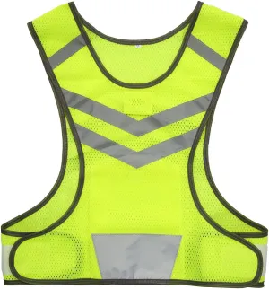 Outdoor Sports Running Reflective Vest Adjustable Lightweight Mesh Safety Gear for Women Men Jogging Cycle Walking
