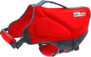 Outward Hound Dawson Swim Dog Life Jacket, High-Performance Neoprene Dog Life Vest for Swimming, Boating, and Water Safety, Small, Red