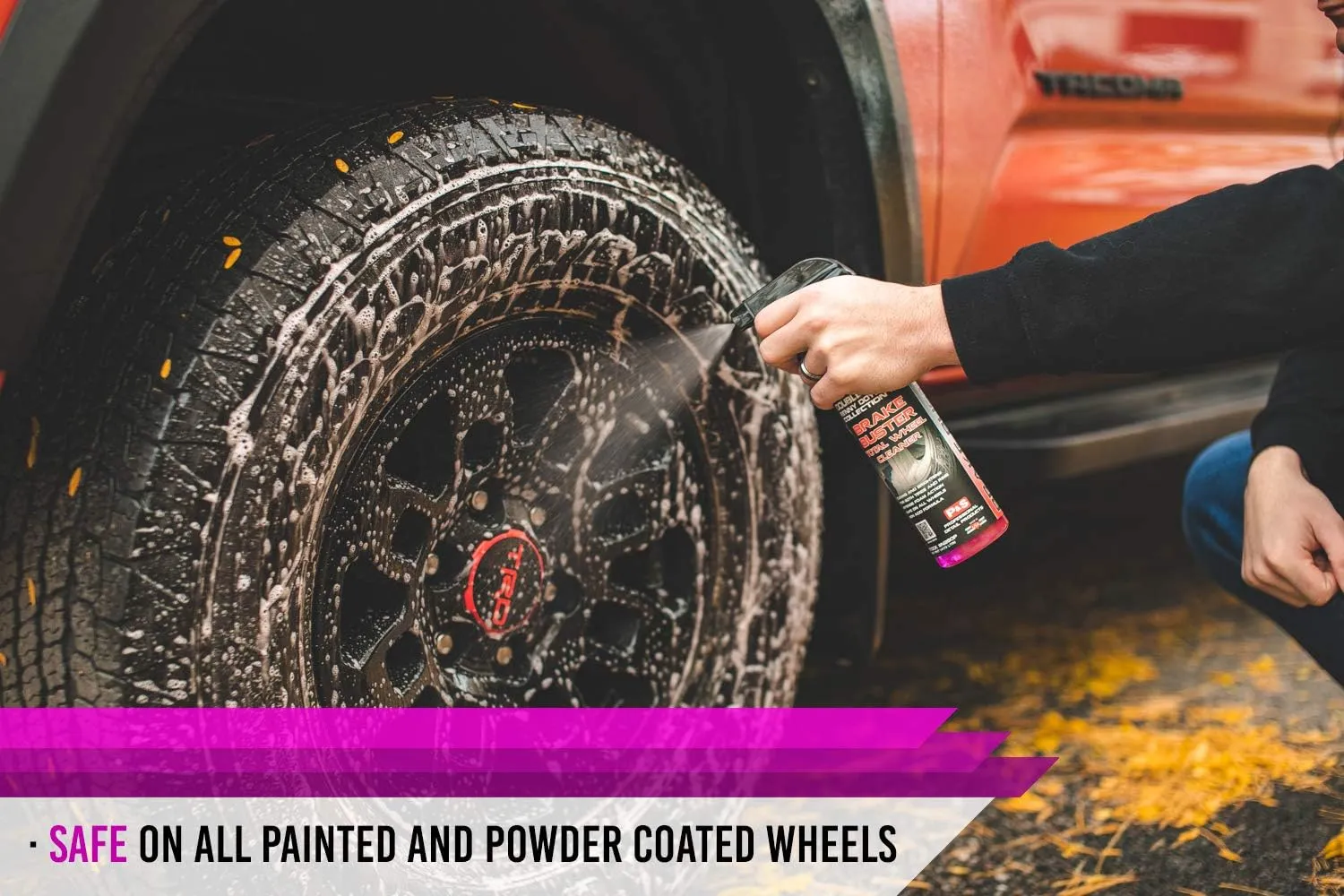 P&S Professional Detail Products - Brake Buster Wheel Cleaner - Non Acid, Removes Brake Dust, Oil, Dirt, Light Corrosion (1 Pint)