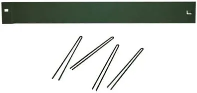 Panacea 82455 Landscape Edging with Stakes, Green, Pack of 3