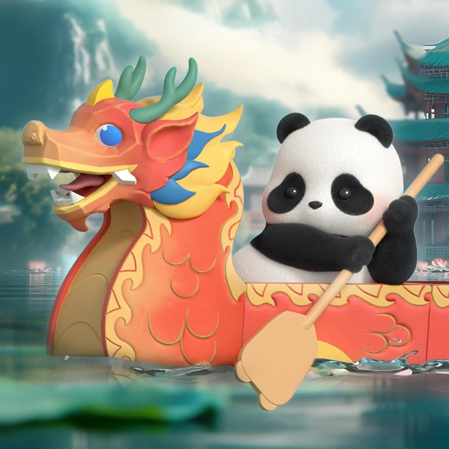 Panda Roll Dragon Boat Racing Blind Box