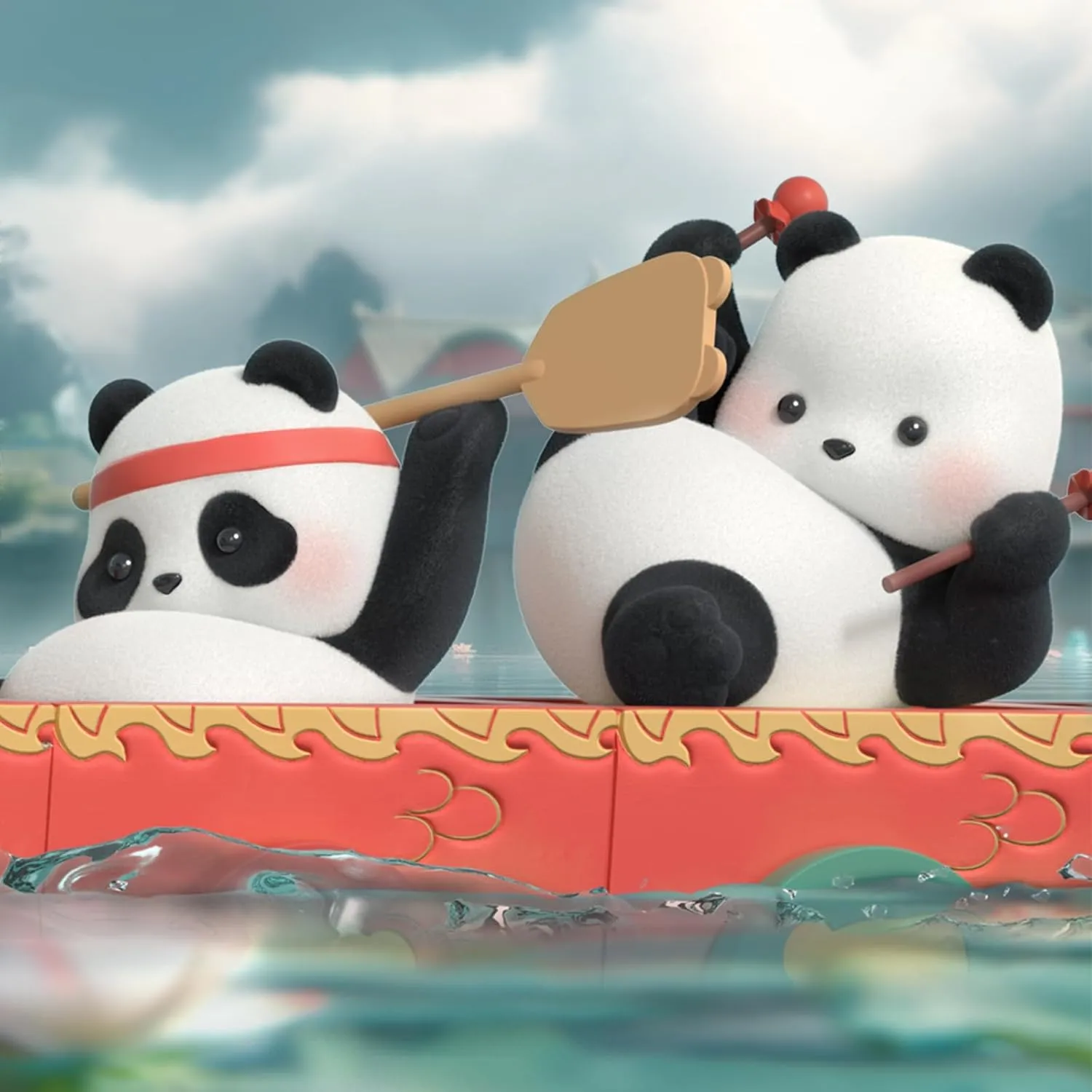 Panda Roll Dragon Boat Racing Blind Box
