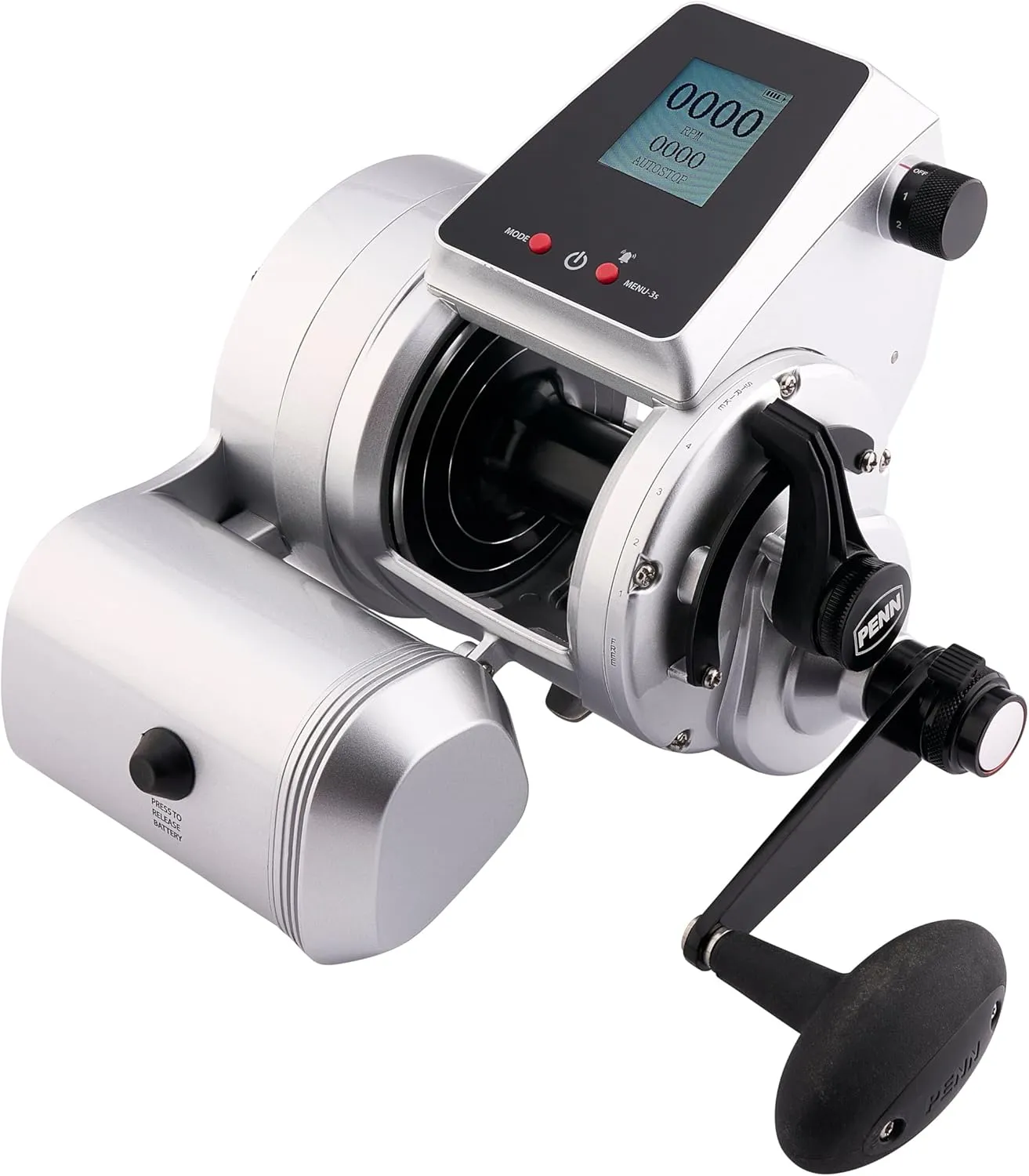 PENN Fathom Electric Reel Fishing Reel Kit, Includes Reel, Battery, and Charger