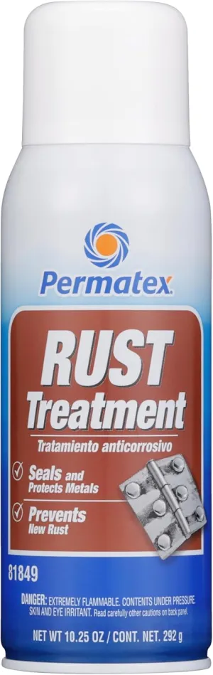 Permatex 81849 Rust Treatment, 10.25 oz. net Aerosol Can, Factory, Pack of 1
