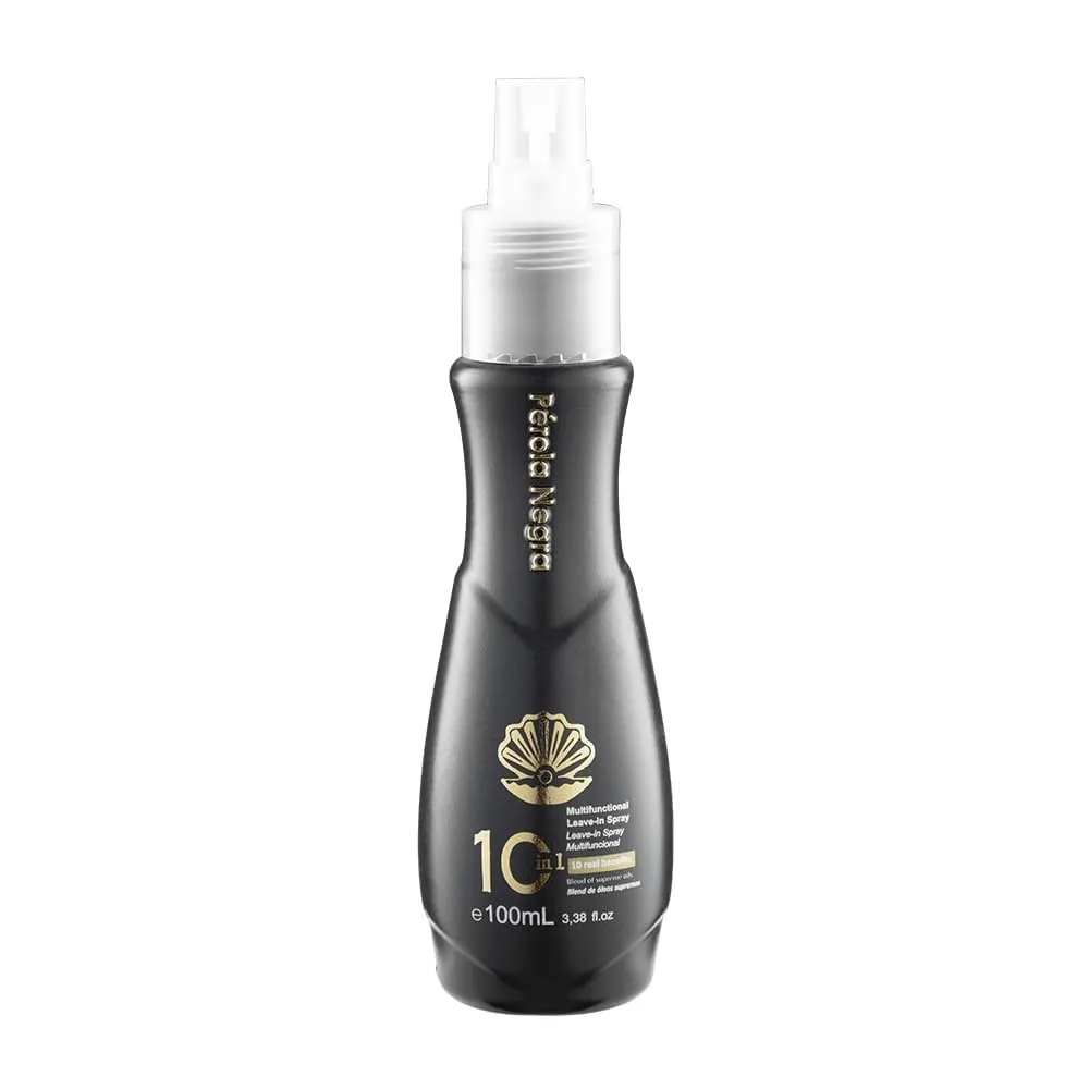Perola Negra Multi-Benefit Treatment Leave-in Spray 10 in 1 - Blend of supreme oils 3.38 fl.oz