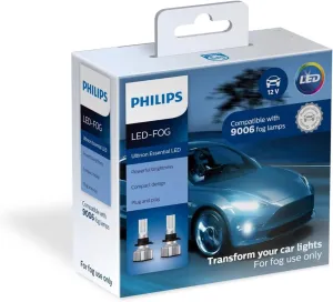 Philips Automotive Lighting 9006 Ultinon Essential LED Fog Lights, 2 Pack