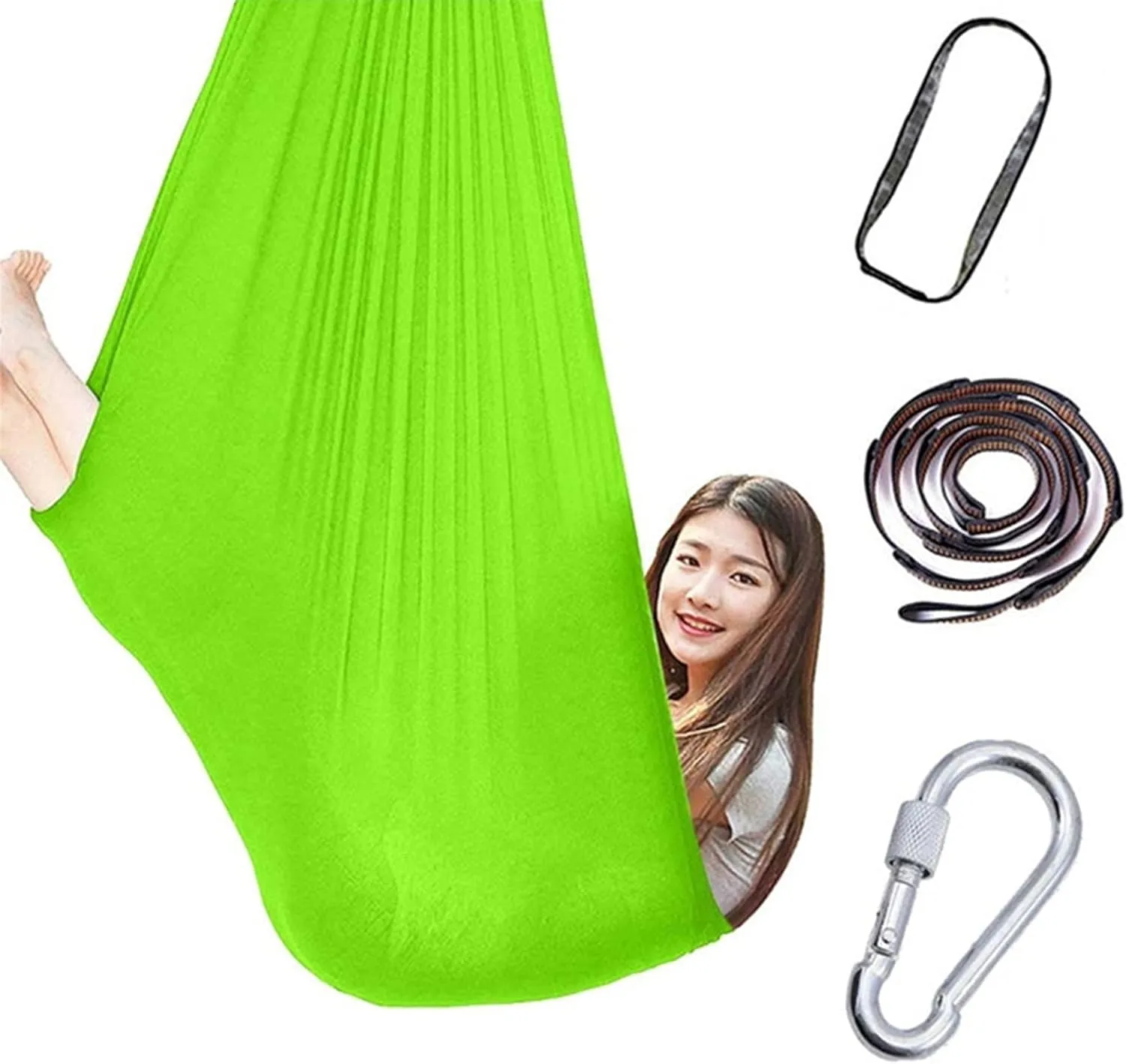 Physical Therapy Swing for Kids Autism, Adjustable Breathable Cuddle Hammock Indoor- Has A Calming Effect On Children (Hanging Hardware Included), Up to 440 Lbs (200 Kg)