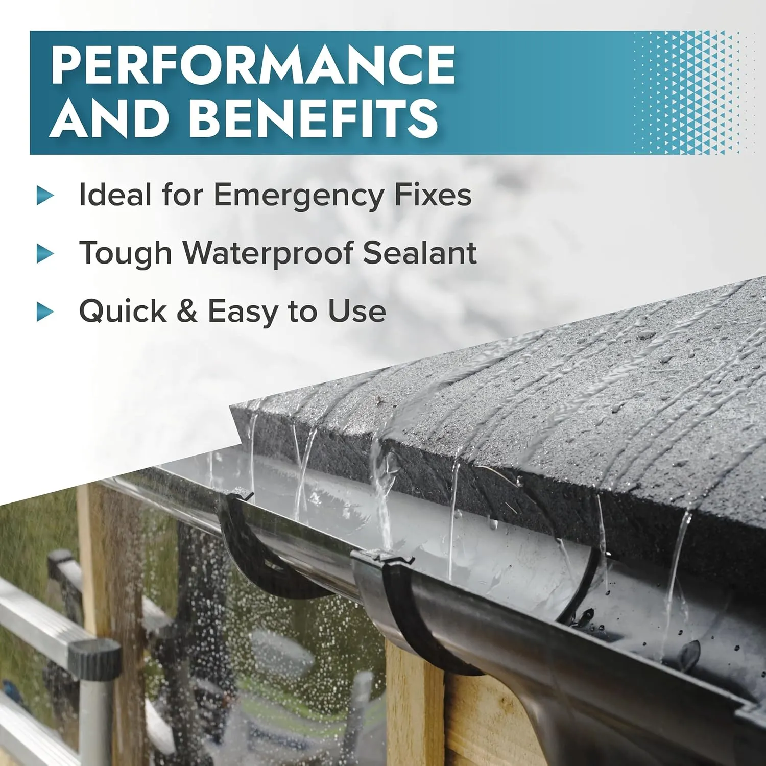 Polar Clear Leak Fix Spray - 2 x 13.5fl. oz - Waterproof Roof Sealant - Instantly Seals Leaks and Cracks, for Lasting Protection on Roofs, Drainpipes & Gutter Repairs- for Interior and Exterior Use
