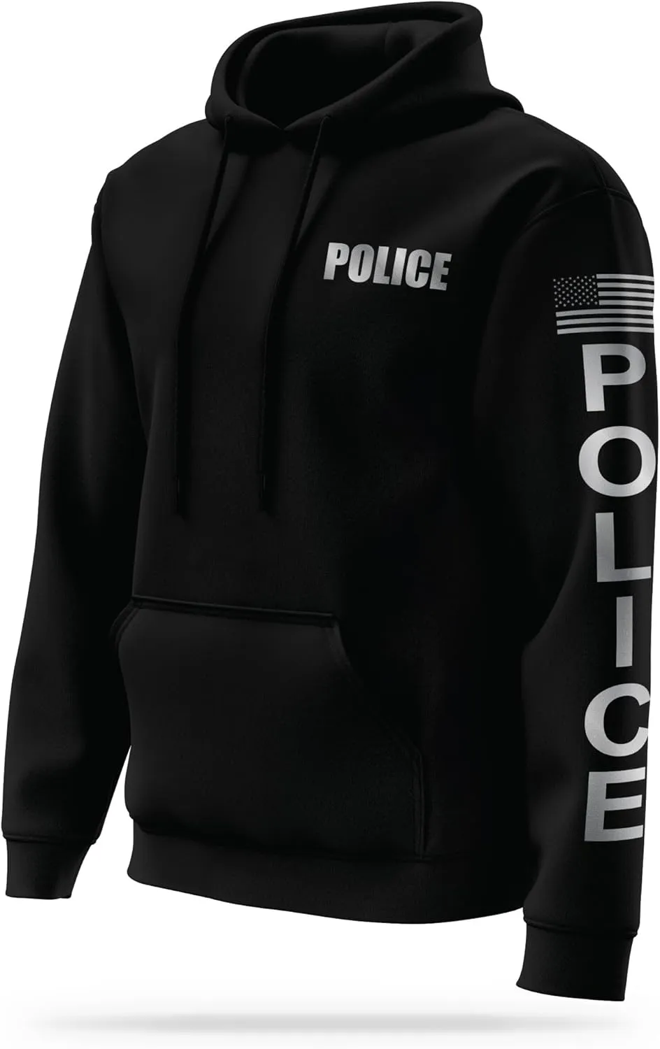 POLICE Reflective Performance Hoodie | High Visibility Safety Apparel | 100% Polyester for Odor Free Quick Dry Comfort.