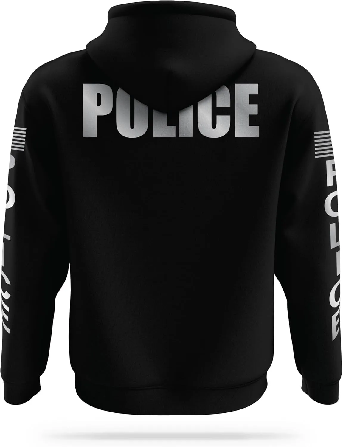 POLICE Reflective Performance Hoodie | High Visibility Safety Apparel | 100% Polyester for Odor Free Quick Dry Comfort.