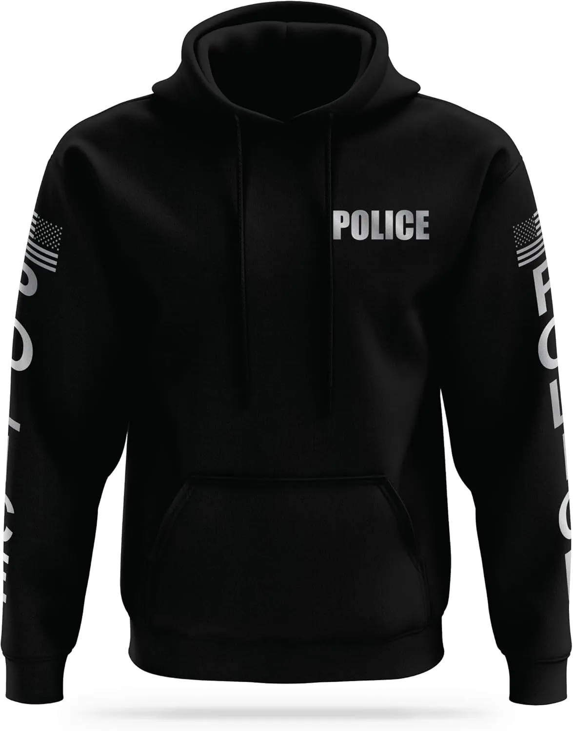 POLICE Reflective Performance Hoodie | High Visibility Safety Apparel | 100% Polyester for Odor Free Quick Dry Comfort.