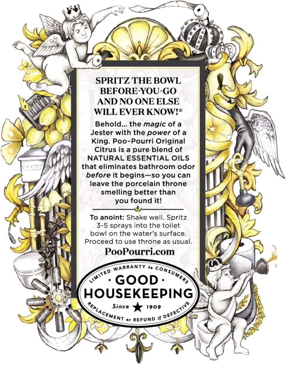 Poo-Pourri Before-You-Go Toilet Spray Bottle, Original Scent, 2 Fl Oz (Pack of 2)