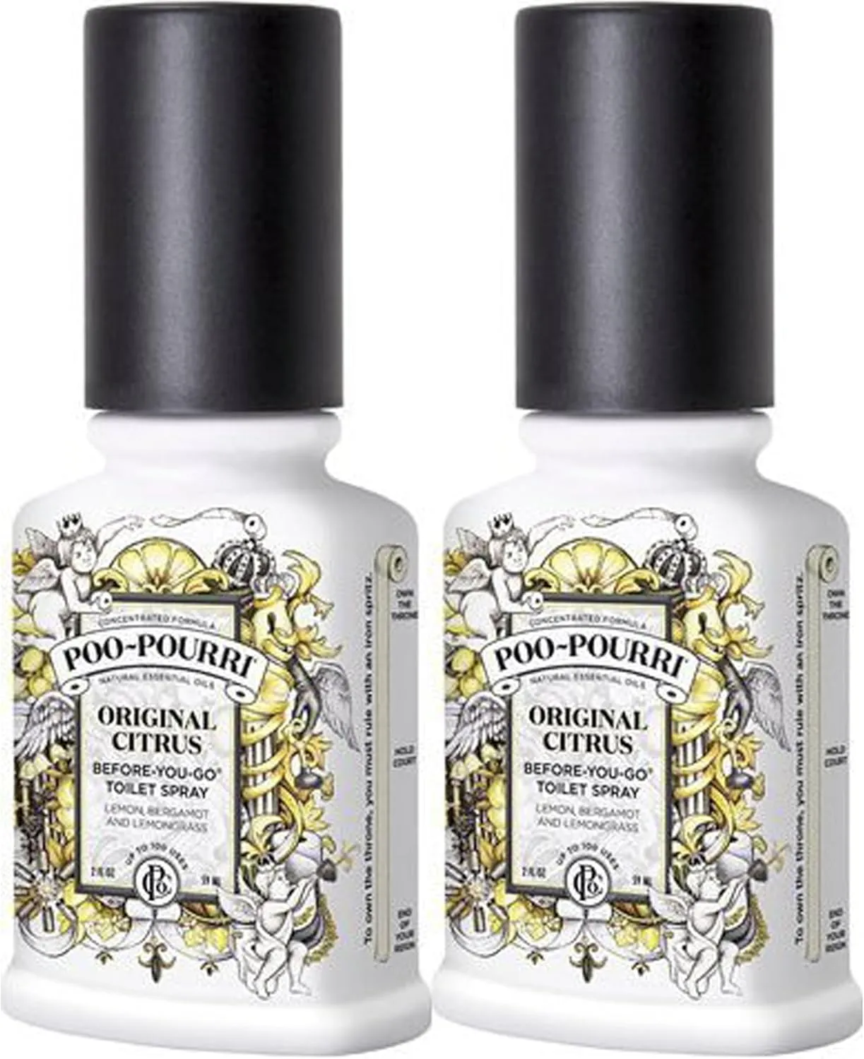 Poo-Pourri Before-You-Go Toilet Spray Bottle, Original Scent, 2 Fl Oz (Pack of 2)