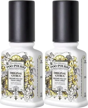 Poo-Pourri Before-You-Go Toilet Spray Bottle, Original Scent, 2 Fl Oz (Pack of 2)