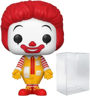 POP Ad Icons: McDonald - Ronald McDonald Funko Pop Vinyl Figure (Bundled with Compatible Pop Box Protector Case), Multicolored, 3.75 inches
