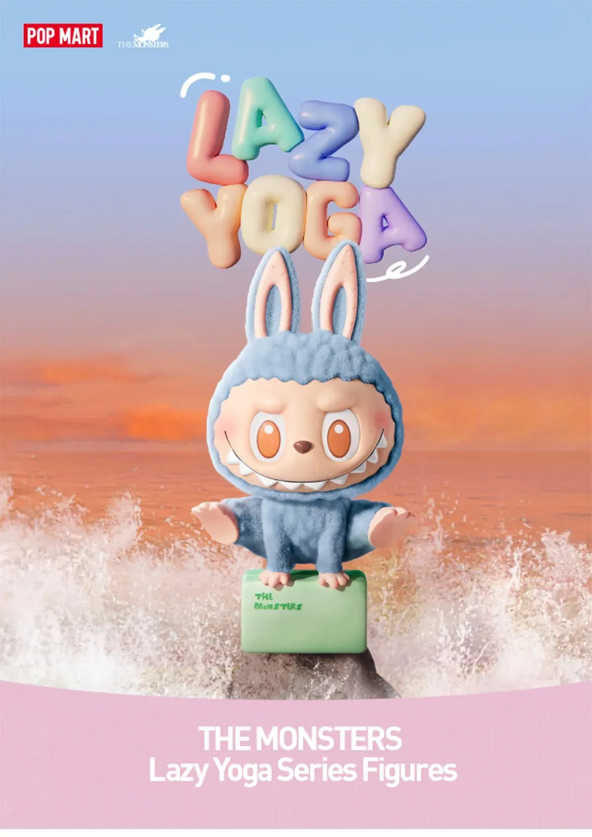 POP MART THE MONSTERS Lazy Yoga Series Figures Blind Box