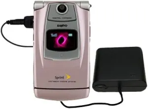 Portable AA Battery Pack Designed for The Sanyo Katana LX DLX - Powered by 4 X AA Batteries to Provide Emergency Charge. Built Using TipExchange Technology