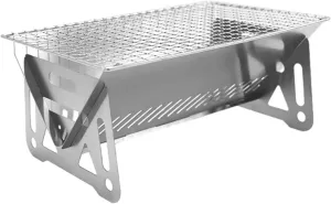 Portable Folding Barbecue Grill Heating Stoves Multifunction Camping BBQ Grill Rack Net Firewood Stove