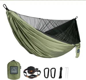 Portable Quick Set Mosquito Net Camping Hammock Outdoor Hanging Bed Sleeping Swing