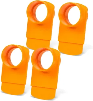 POWERTEC 70294-P4 2-1/2" Integrated Blast Gate Clog Resistant, Anti Gap Tapered ABS Plastic Fitting for Dust Collection Systems – 4 Pack