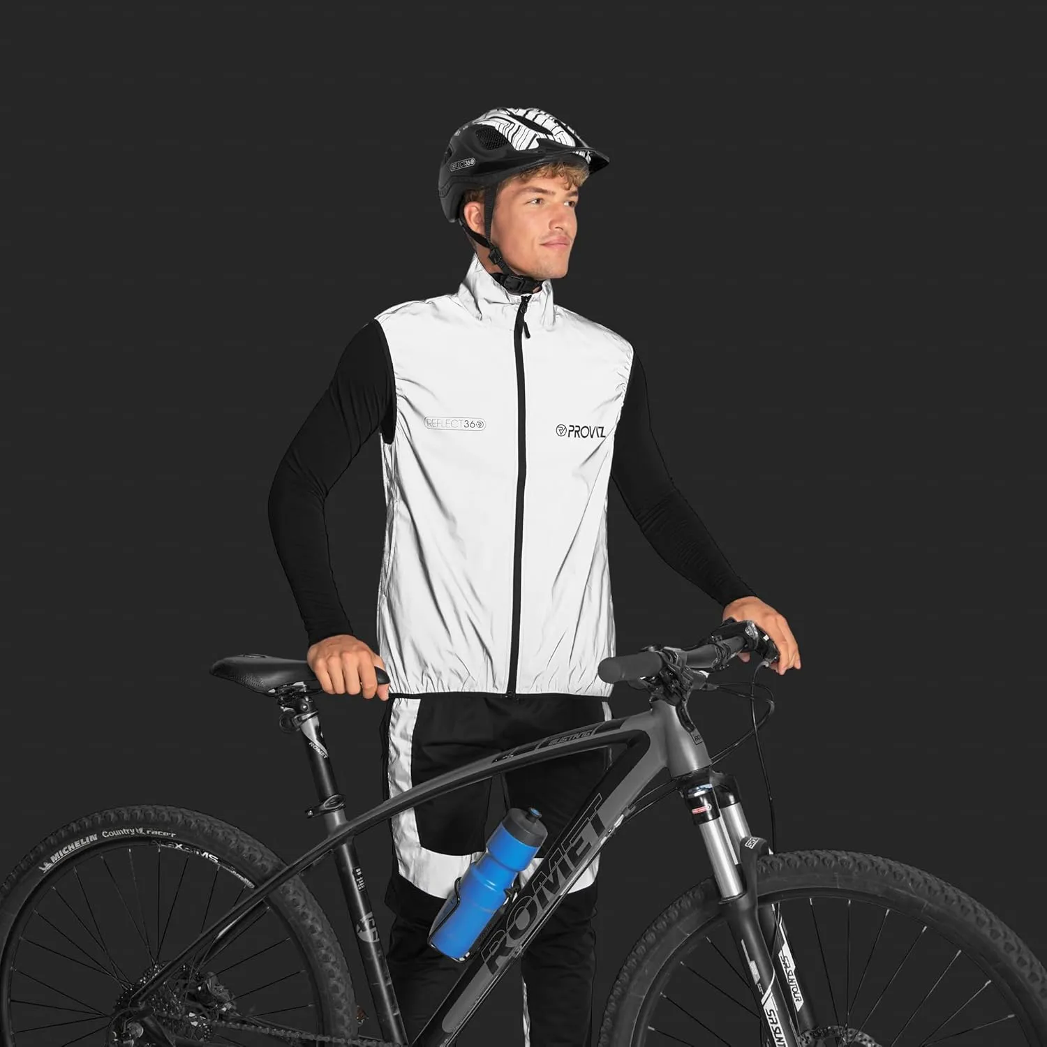 Proviz Men's REFLECT360 Waterproof Cycling Gilet Hi Visibility Reflective Bike Vest