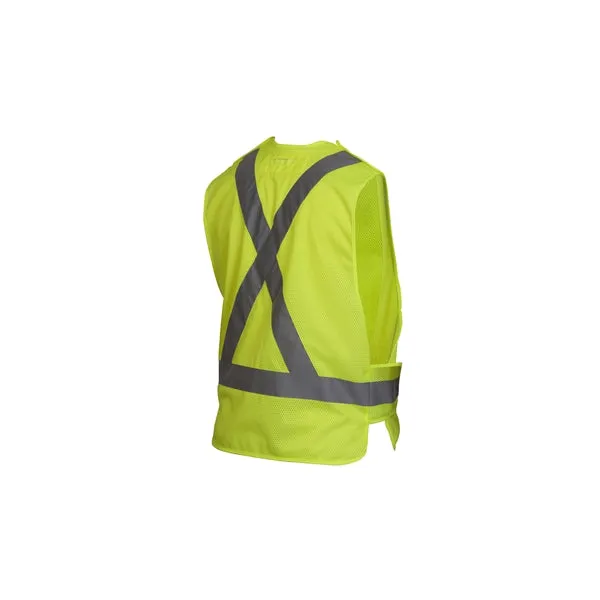 Pyramex Adjustable Breakaway X-Back Mesh Safety Vest