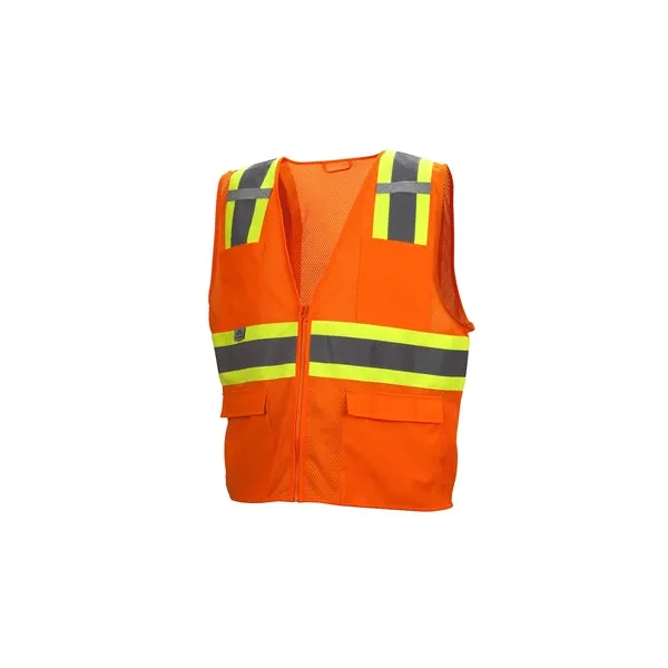 Pyramex Class 2 Hi-Vis Safety Vest with Contrasting Trim