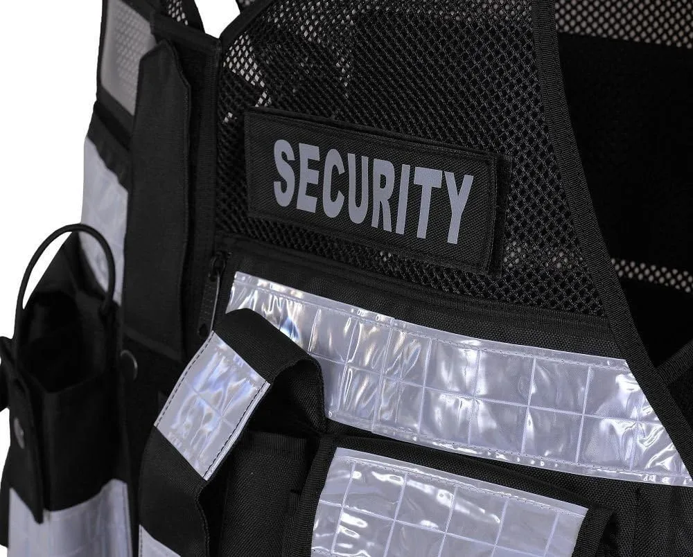 RAC3 High Visibility Security Vest with Reflective Stripes - Ideal for Safety and Identification