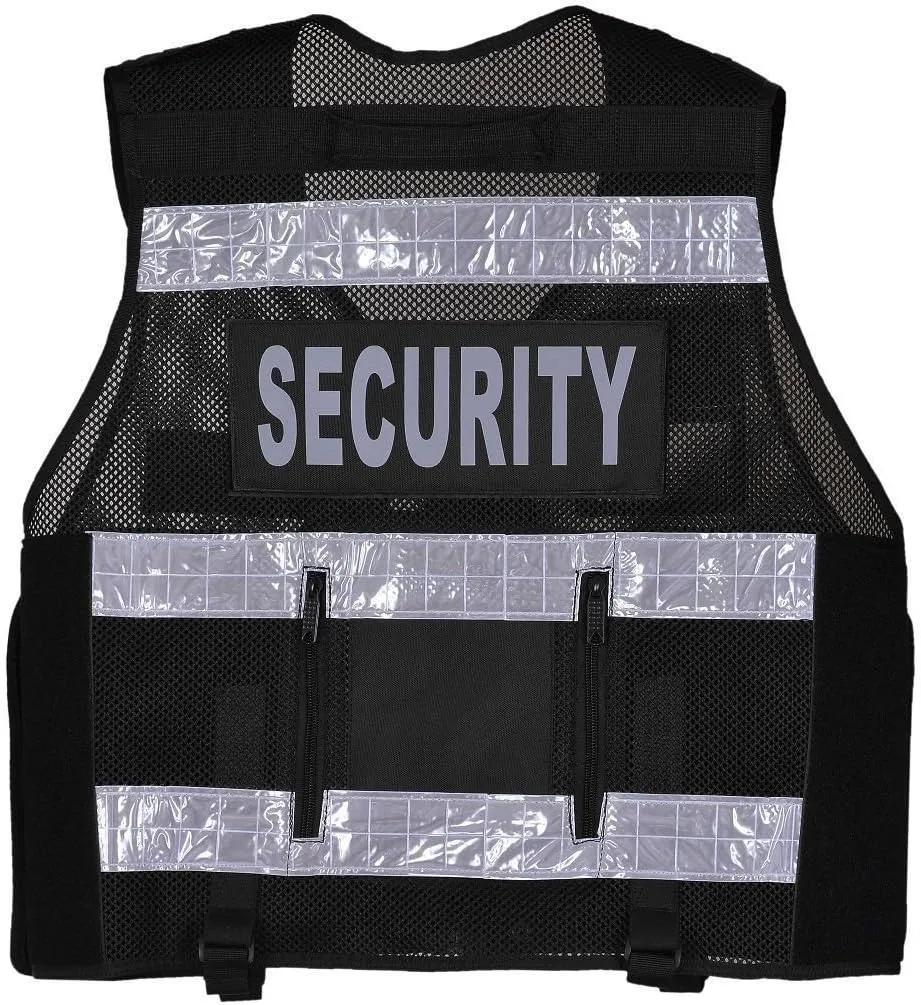 RAC3 High Visibility Security Vest with Reflective Stripes - Ideal for Safety and Identification