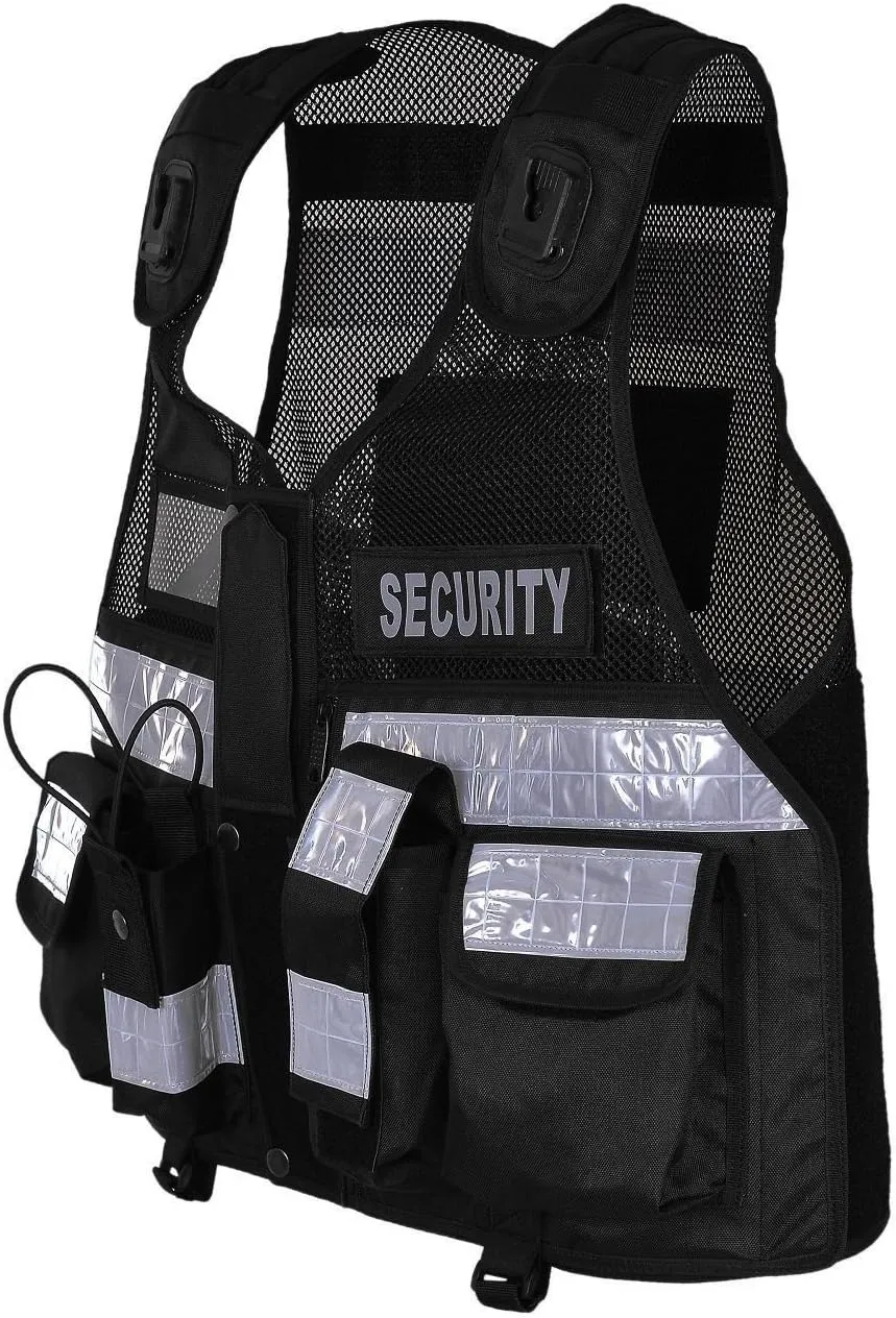 RAC3 High Visibility Security Vest with Reflective Stripes - Ideal for Safety and Identification