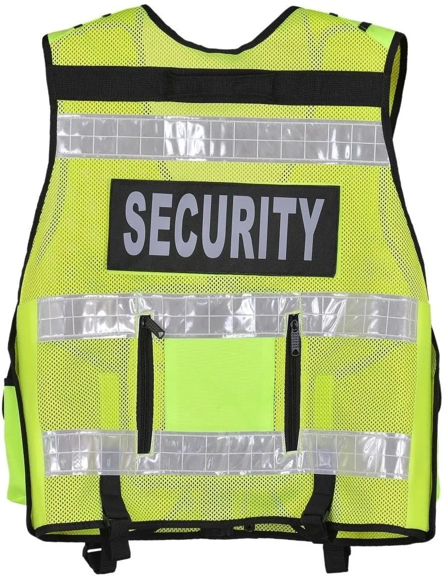 RAC3 High Visibility Security Vest with Reflective Stripes - Ideal for Safety and Identification