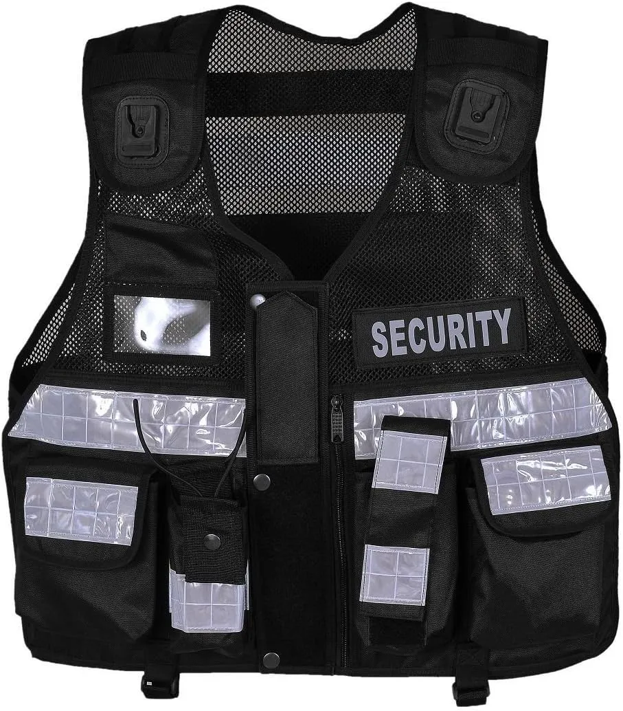 RAC3 High Visibility Security Vest with Reflective Stripes - Ideal for Safety and Identification