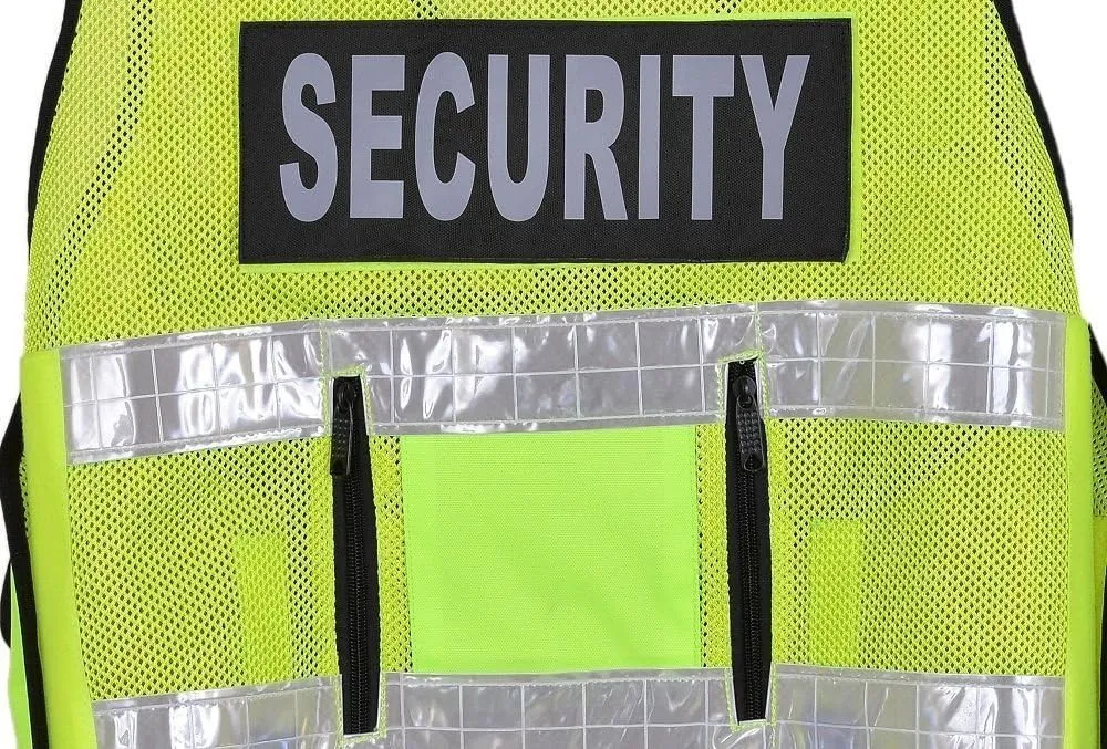 RAC3 High Visibility Security Vest with Reflective Stripes - Ideal for Safety and Identification