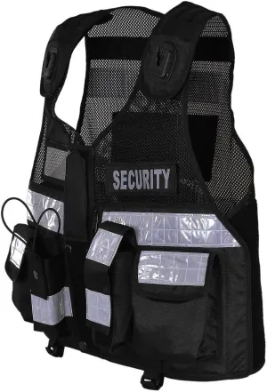 RAC3 High Viz Security Vest with Reflective Stripes - Ideal for Safety