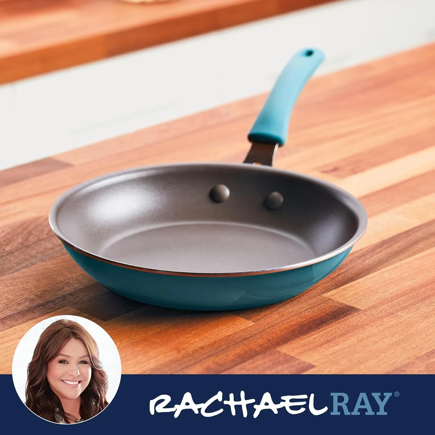 Rachael Ray Cook   Create Nonstick Frying Pan/Skillet, 10 Inch, Agave Blue