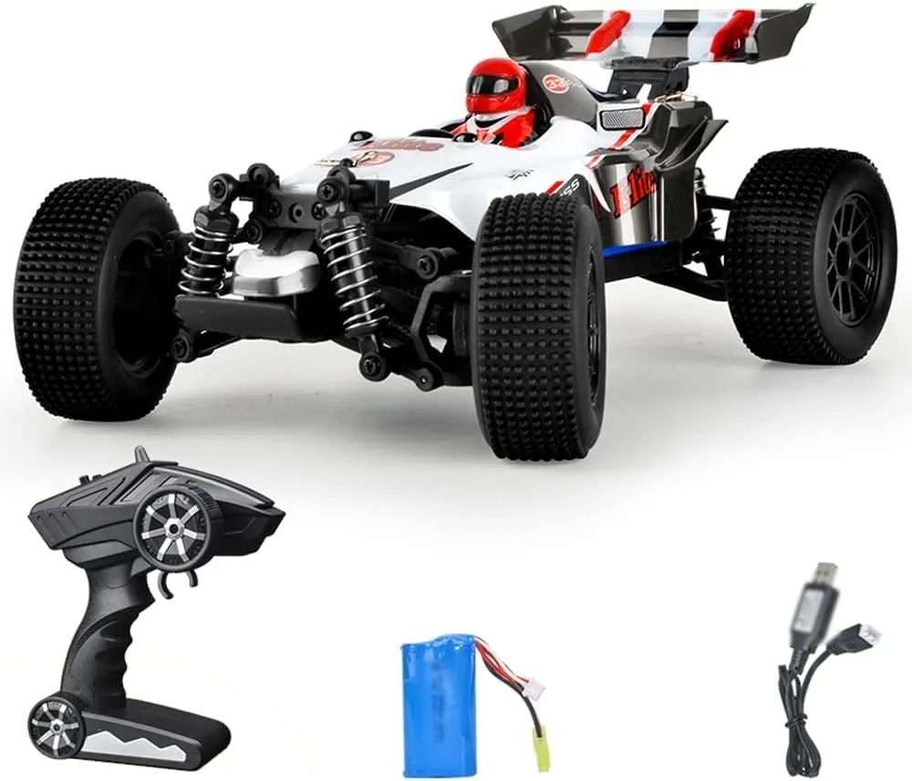 RC Cars,1:18 Scale All Terrain Remote Control Car,4WD 2.4 GHz Off Road High Speed 35 Km/h RC Monster Truck Racing Cars with LED Headlight, Xmas Gifts for Kid and Adults.
