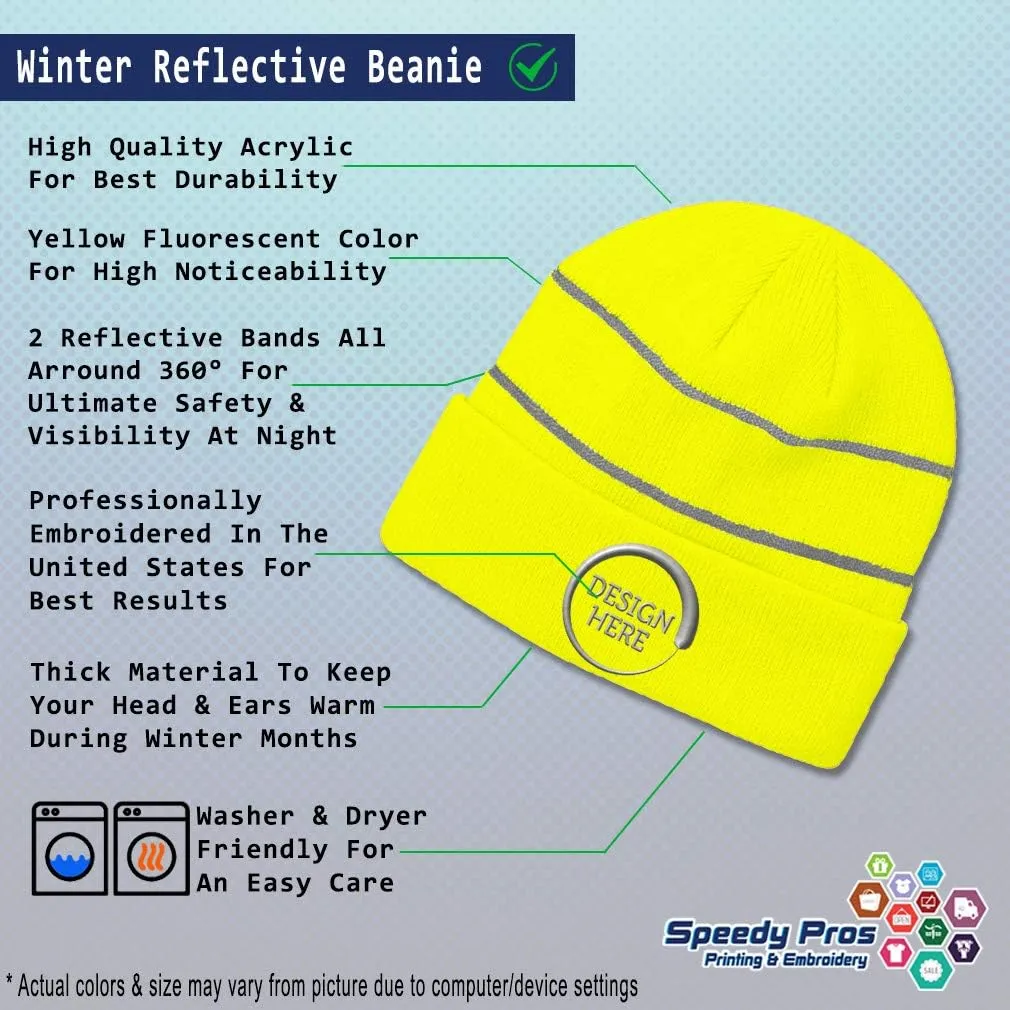 Reflective Beanie for Men & Women I Love Turkey I Love Acrylic 1 Size