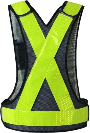 Reflective Night Running Vest, Ultrathin Safety Strap Vest, Breathable Reflecting Belt Straps, Outdoor Safety Clothing, Novel Design, Outdoor Night Cycling Jogging Gear
