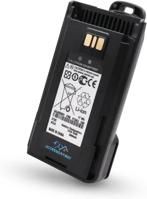 Replace FNB-V134LI 7.4V 2600mAh Li-Ion Battery for vertex Standard VX-260 VX-261 VX-264 EVX-261 VX-451 VX-454 VX-459 Two Way radios FNB-V133Li FNB-V134 FNB-V134LI Replacement Battery with Belt Clip