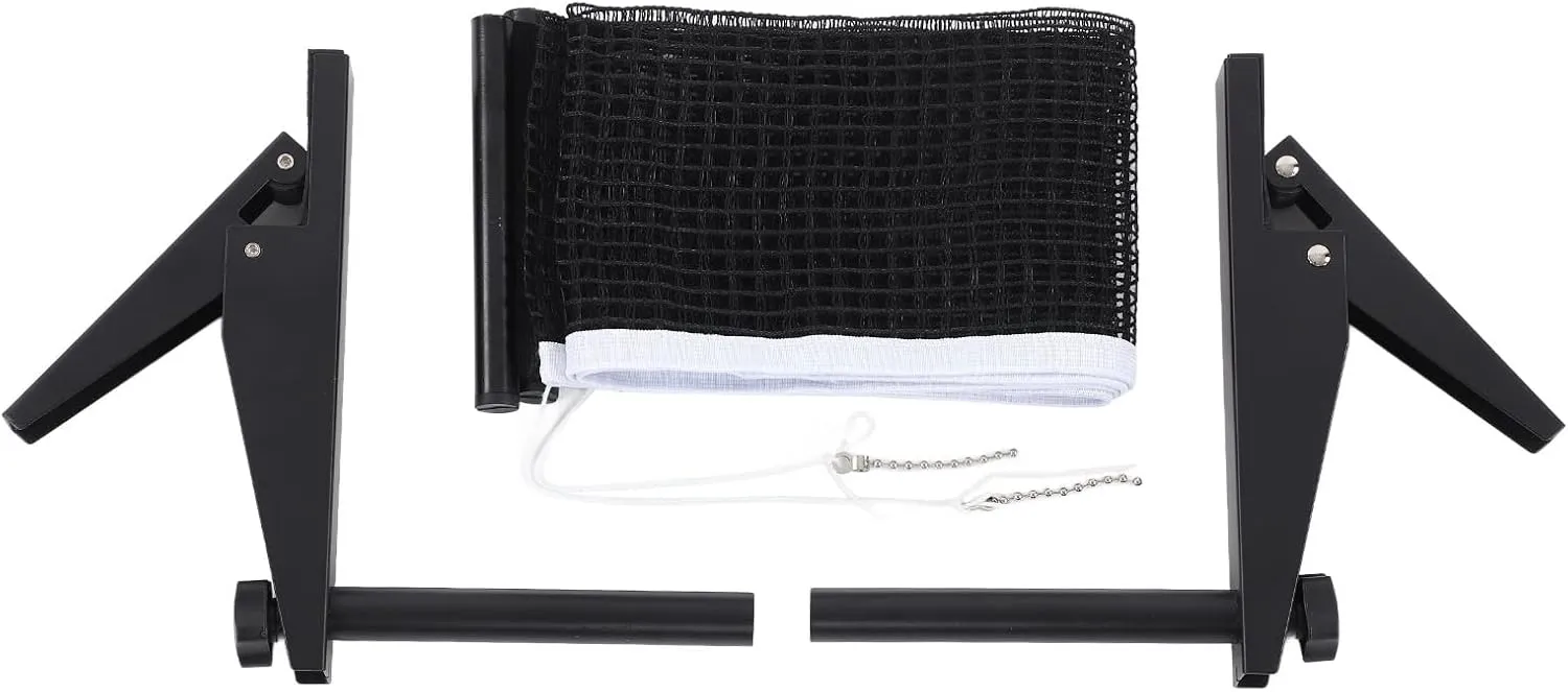 Retractable PingPong Net, Professional Table Tennis Net, Portable PingPong Net Set, Collapsible, Adjustible, for Any Table Indoor Outdoor, for Training Competition