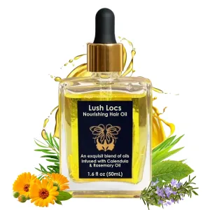 Rosemary Oil for Hair Growth Infused With Peppermint Oil, Tea Tree Oil, Lemongrass Essential Oil | Light Weight Hair Oil for Locs Dreads, Sisterlocks | Scalp Massager Loc Oil by NVLX Labs - 1.6 Oz