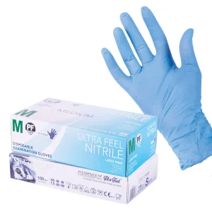 Rubber Disposable Nitrile Gloves 50 Pairs
