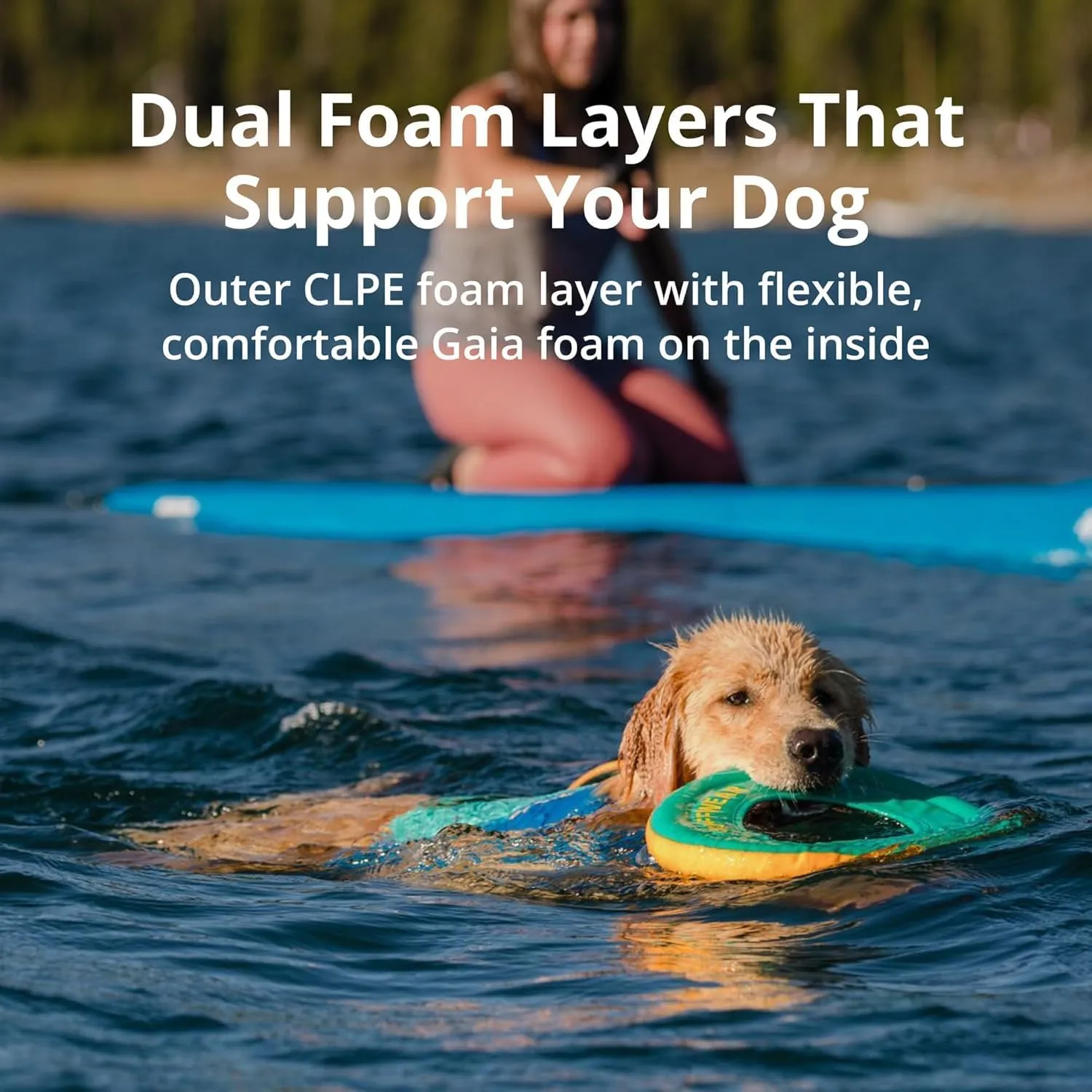 Ruffwear, Float Coat, Dog Life Jacket, Swimming Safety Vest with Handle, Deep Blue, X-Small