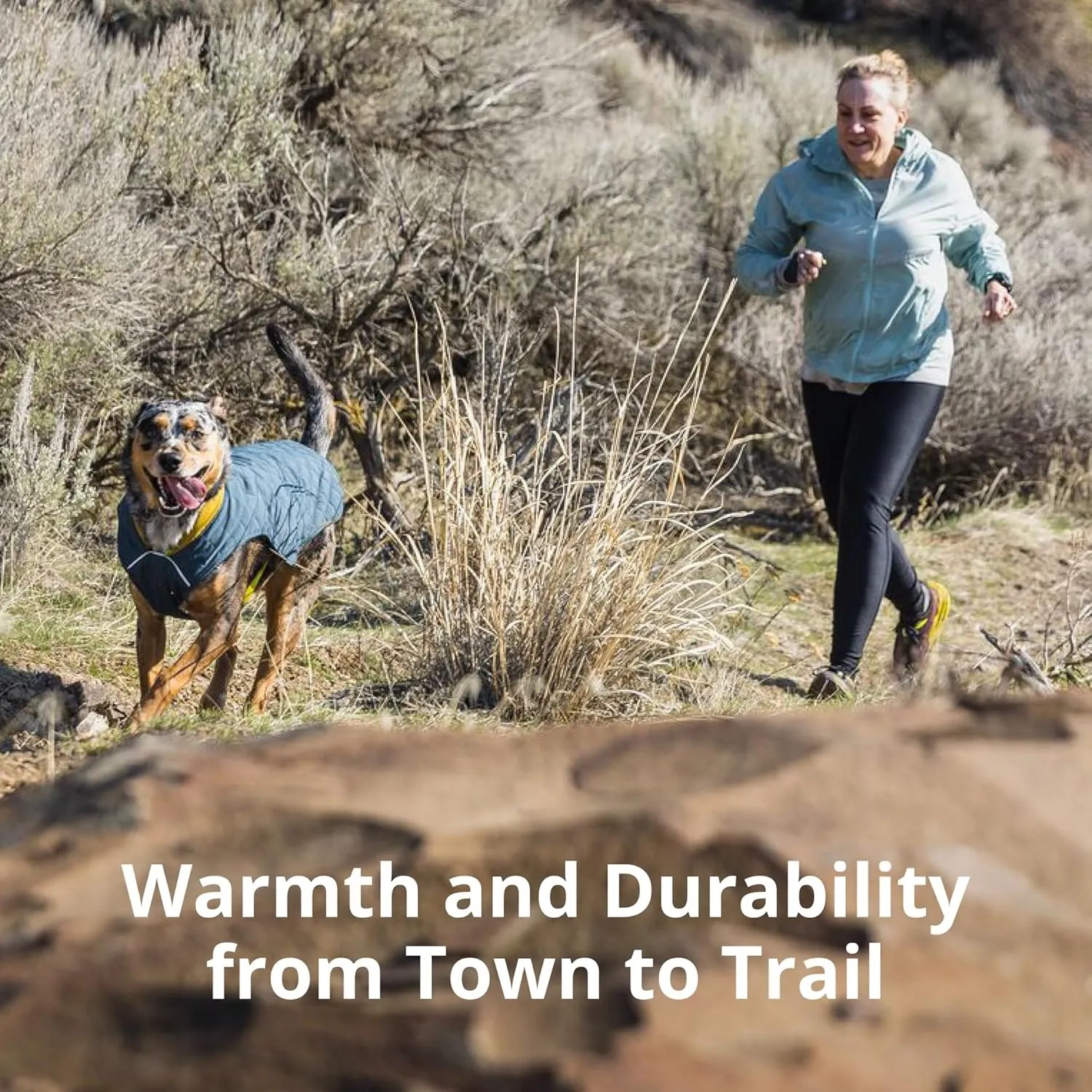 Ruffwear, Stumptown Insulated and Reflective, Cold Weather Winter Jacket for Dogs, Orion Blue, Large