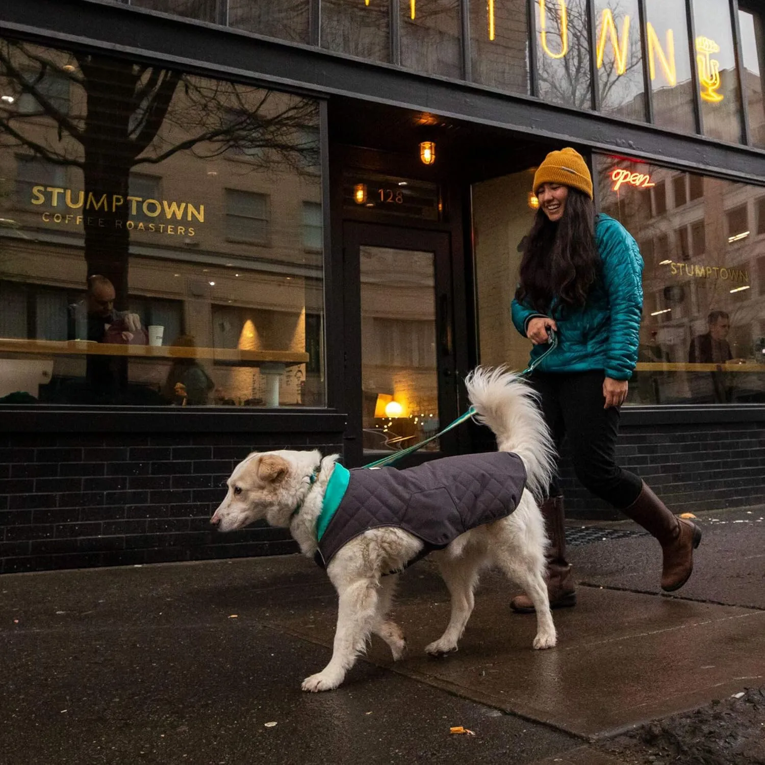 Ruffwear, Stumptown Insulated and Reflective, Cold Weather Winter Jacket for Dogs, Twilight Gray, X-Small