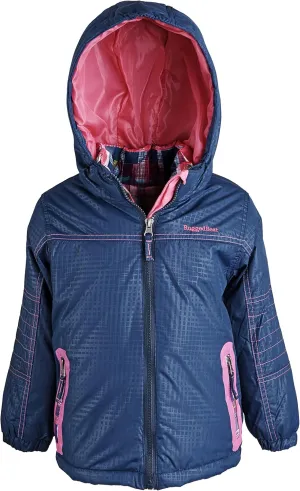 Rugged Bear Little Girls Water Resistant 3-in-1 System Snowboard Ski Jacket - Navy (Size 4)