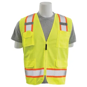S380SC Class 2 Surveyor's Safety Vest with Pockets 1PC