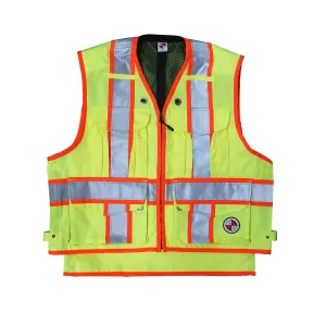 Safety Apparel X-Back Party Chief Survey Vest, Class 2 - Yellow